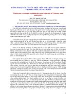 công nghệ xử lý nước thải trên thế giới và việt nam – phương pháp tiếp cận mới