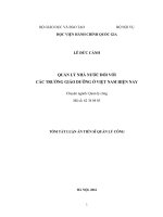 Quản lý nhà nước đối với các trường giáo dưỡng ở Việt Nam hiện nay (TT)