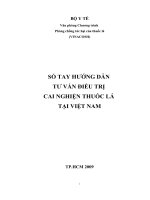 Sổ tay hướng dẫn tư vấn cai nghiện thuốc lá