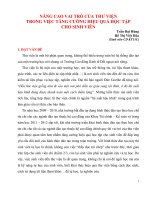 Nâng cao vai trò của thư viện trong việc tăng cường hiệu quả học tập cho sinh viên 