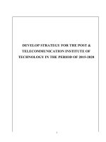 DEVELOP STRATEGY FOR THE POST  TELECOMMUNICATION INSTITUTE OF TECHNOLOGY IN THE PERIOD OF 2015 2020