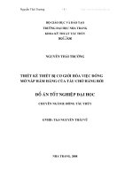 Khóa luận thiết kế thiết bị cơ giới hóa việc đóng nắp hầm hàng của tàu chở hàng rời 