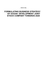 Xây dựng chiến lược lược kinh doanh của công ty cổ phần đại dương đến năm 2020