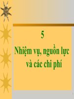 Chapter 5 nhiệm vụ nguồn nhân lực và các chi phí 