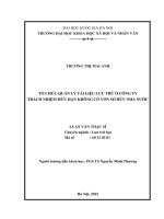 Tổ chức khai thác, sử dụng tài liệu lưu trữ tại cac chi cục thuế phục vụ công tác quản lý thuế tại địa phương ( qua khảo sát tại một số chi cục thuế tại thành phố hà nội) 