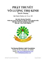 Phật Thuyết Vô Lượng Thọ Kinh Quyển Thượng