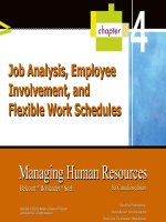 HRM 5th chapter 4 job analysis, employee involvement, and flexible work schedules 