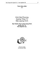 Kinh Đại Phương Quảng Tổng Trì Bảo Quang Minh