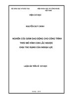 Khóa luận nghiên cứu giảm dao động cho công trình theo mô hình con lắc ngược chịu tác dụng của ngoại lực 