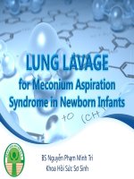 Lung lavage for meconium aspiration syndrome in newborn infants 