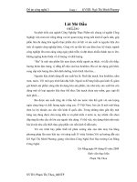 Khóa luận thiết kế phân xưởng nấu của nhà máy bia bằng phương pháp lên men liên tục với năng suất 35 triệu lít một năm 