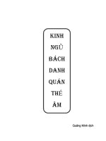 Kinh Ngũ Bách Danh Quán Thế Âm