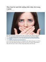 Mẹo loại bỏ mùi hôi miệng khó chịu chỉ trong 2 phút 