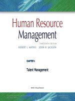 Human resrouce management 13th  mathis jacson chapter 09 