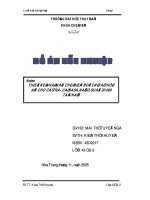 Khóa luận thiết kế nhà máy chế biến bột cá và thức ăn cho cá tra, cá basa năng suất 20 000 tấn một năm 