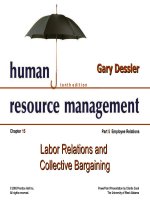 Dessler ch 15 labor relations and collective bargaining 