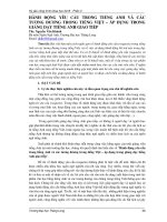 Hành động yêu cầu trong tiếng anh và các tương đường trong tiếng việt   áp dụng trong giảng dạy tiếng anh giao tiếp 