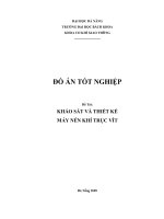 Khóa luận khảo sát và thiết kế máy nén khí trục vít 