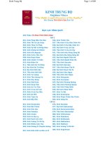 Kinh Trung Bộ Hòa Thượng Thích Minh Châu Việt Dịch