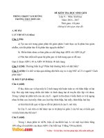 Đề thi học sinh giỏi môn Sinh học lớp 9 trường THCS Thèn Sin, Tam Đường năm 2016 - 2017