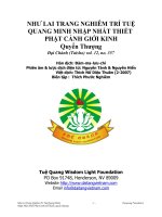 Như Lại Trang Nghiêm Trí Tuệ Quang Minh Nhập Nhất Thiết Phật Cảnh Giới Kinh Quyển Thượng