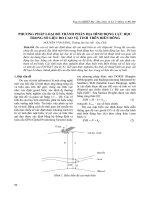 Phương pháp loại bỏ thành phần địa hình động lực học trong số liệu đo cao vệ tinh trên biển đông 