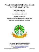 Phật Thuyết Phương Đẳng Bát Nê Hoàn Kinh Quyển Thượng