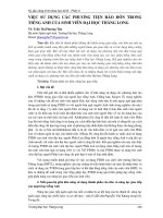 Việc sử dụng các phương tiện rào đón trong tiếng anh của sinh viên đại học thăng long 