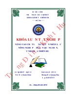 Nâng cao chất lượng nguồn nhân lực nông nghiệp ở huyện Quảng Điền, tỉnh Thừa Thiên Huế