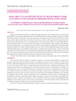 Nhận thức của người tiêu dùng về trách nhiệm xã hội của công ty yến sào quyết định đến hành vi mua hàng 