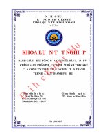Đánh giá sự hài lòng của các cửa hàng bán lẻ đối với chính sách phân phối sản phẩm bánh Topcake của công ty TNHH TM& Dịch vụ Tấn Thành trên địa bàn thành phố Huế