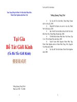 Tại Gia Bồ Tát Giới Kinh (Ưu Bà Tắc Giới Kinh)