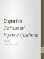 Chapter 01 leadership research findings practice and skills 7th edition