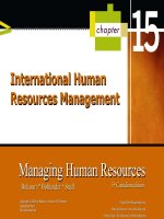 HRM 5th chapter 15 international human resources management 