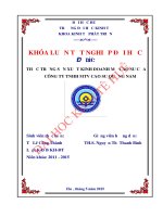 Thực trạng sản xuất kinh doanh mủ cao su của Công ty TNHH MTV cao su Quảng Nam