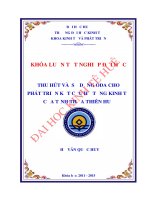 Thu hút và sử dụng ODA cho kết cấu hạ tầng kinh tế của tỉnh Thừa Thiên Huế