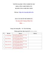 BTLCông Nghệ Phần MềmChương 2Phân Tích (ĐHCN Hà Nội)