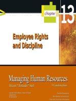 HRM 5th chapter 13 employee rights and discipline 