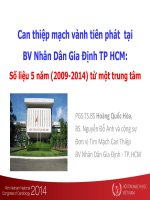 Kết quả can thiệp ĐMV cấp ở bệnh viện nhân dân gia định 