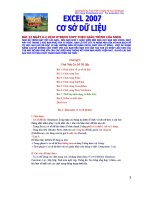 tu hoc excel 2007 co so du lieu tai lieu ebook giao trinh