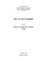 Khóa luận khảo sát mô hình hộp số tự động a140l lắp trên xe toyota CAMRY 