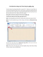 Cách làm báo tường trên Word chuyên nghiệp, đẹp