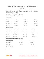 Giải bài tập trang 81 SGK Toán 2: Ôn tập về phép cộng và phép trừ