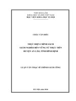 Thực hiện chính sách giảm nghèo bền vững từ thực tiễn huyện An Lão, tỉnh Bình Định