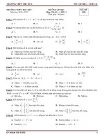 10 đề ôn thi học kì 1 môn Toán lớp 12 trường THPT Thủ Đức, TP. Hồ Chí Minh năm học 2016 - 2017