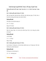 Giải bài tập trang 88 SGK Toán 2: Ôn tập về giải Toán