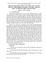 Một số giải pháp NÂNG CAO  CÔNG TÁC “TUYÊN TRUYỀN, GIỚI THIỆU SÁCH, BÁO, TÀI LIỆU CHO BẠN ĐỌC” Ở  TRƯỜNG THCS NGUYỄN HUỆ”