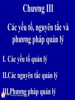Bài giảng Quản trị học đại cương: Chương 3  ThS. Trương Quang Vinh