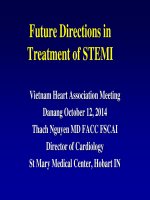 Tiêu chuẩn mới và triển vọng can thiệp động mạch vành cấp trong tương lai 