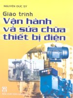 Giáo trình vận hành và sửa chữa thiết bị điện   nguyễn đức sỹ, 221 trang